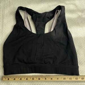 Fabletics Womens Black Multicolor Sports‎ Bra With Pads Size POSSIBLY medium